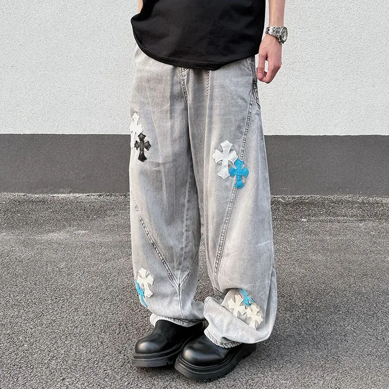 PANDA ADEVIL Jeans Unisex Light Gray-4
