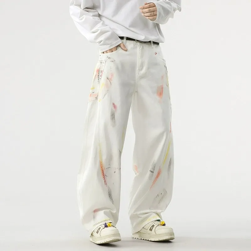 PANDA ADEVIL Jeans Unisex White-1