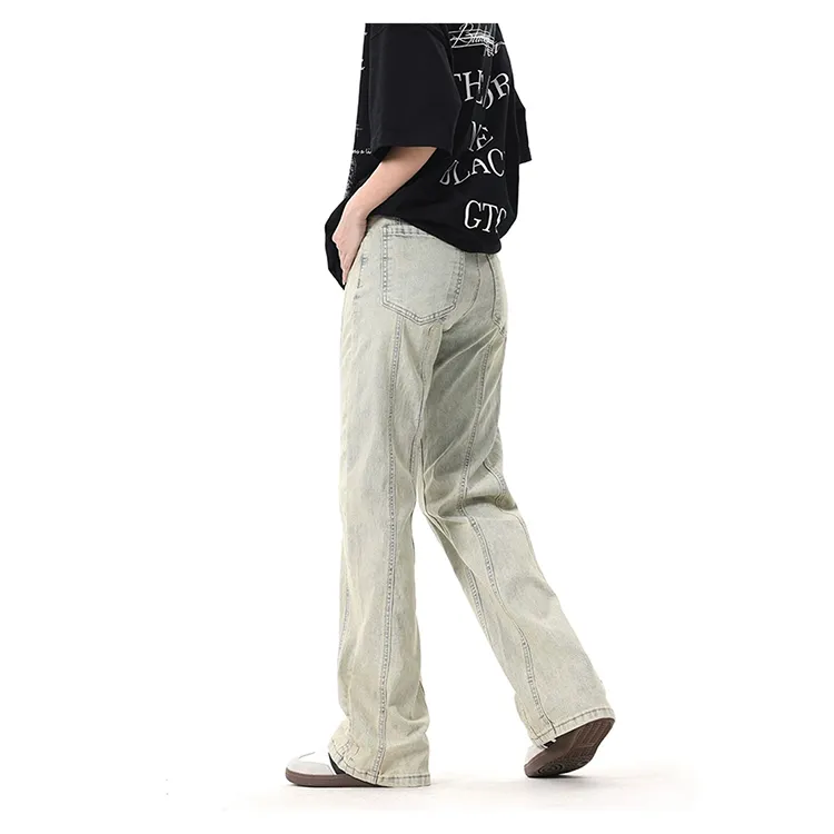 PANDA ADEVIL Jeans Unisex Yellow Mud-5