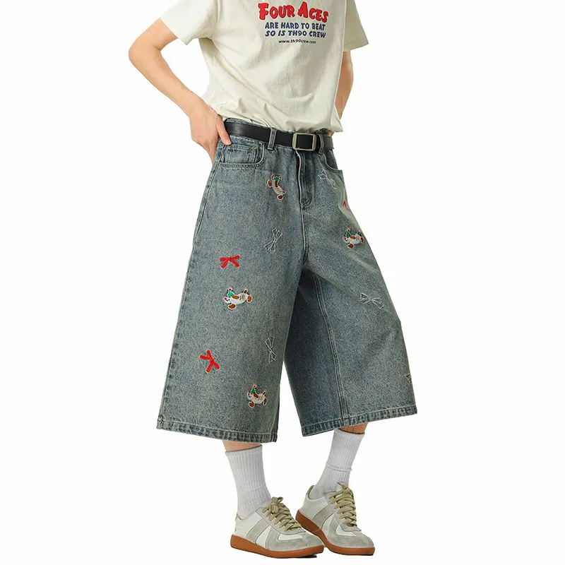 PANDA ADEVIL Denim Shorts Unisex-2