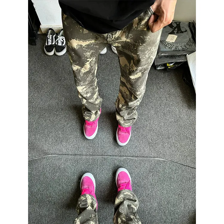 PANDA ADEVIL Jeans Unisex Desert Camouflage-4