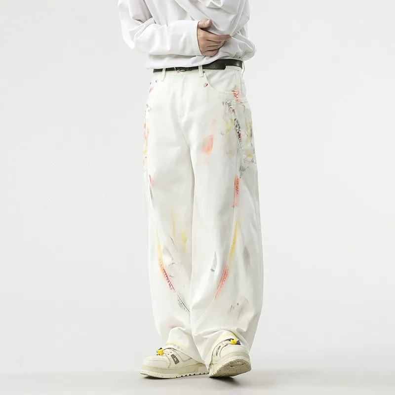 PANDA ADEVIL Jeans Unisex White-2
