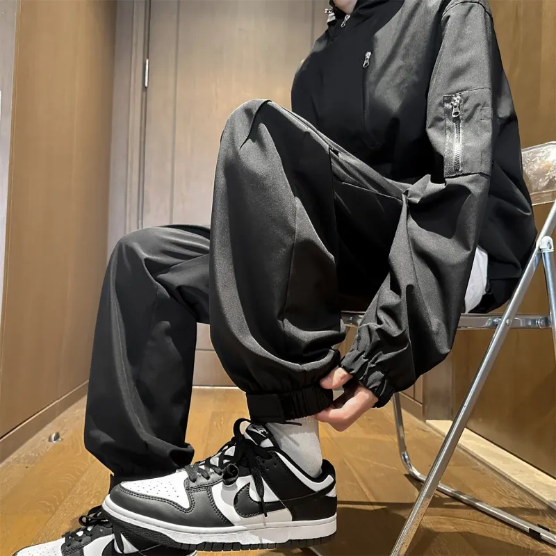 PANDA ADEVIL Casual Pants Unisex Black-5