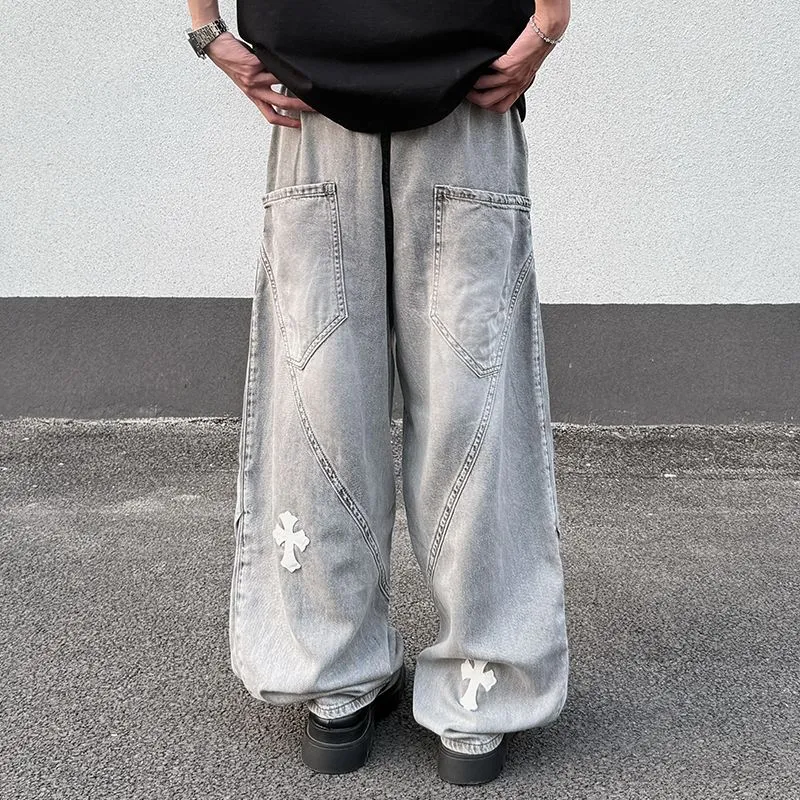 PANDA ADEVIL Jeans Unisex Light Gray-3