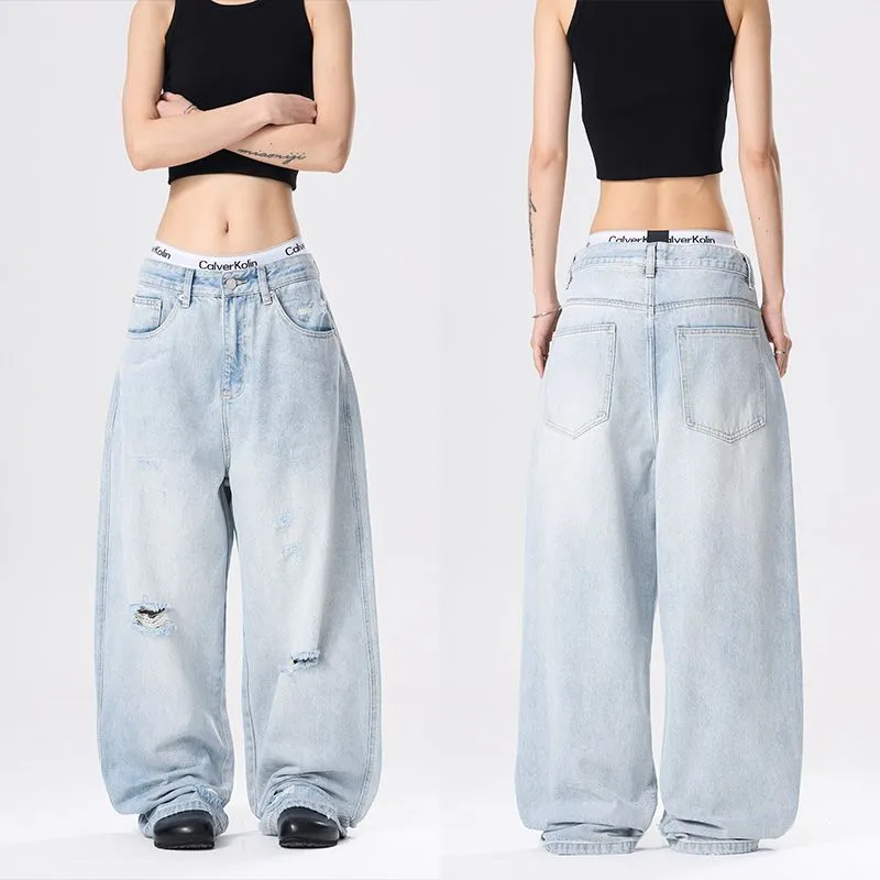PANDA ADEVIL Jeans Unisex Light Blue-3