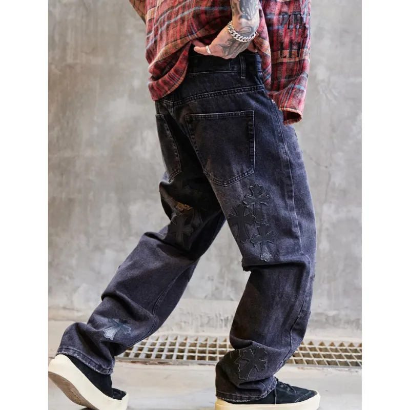 PANDA ADEVIL Jeans Unisex Black-2