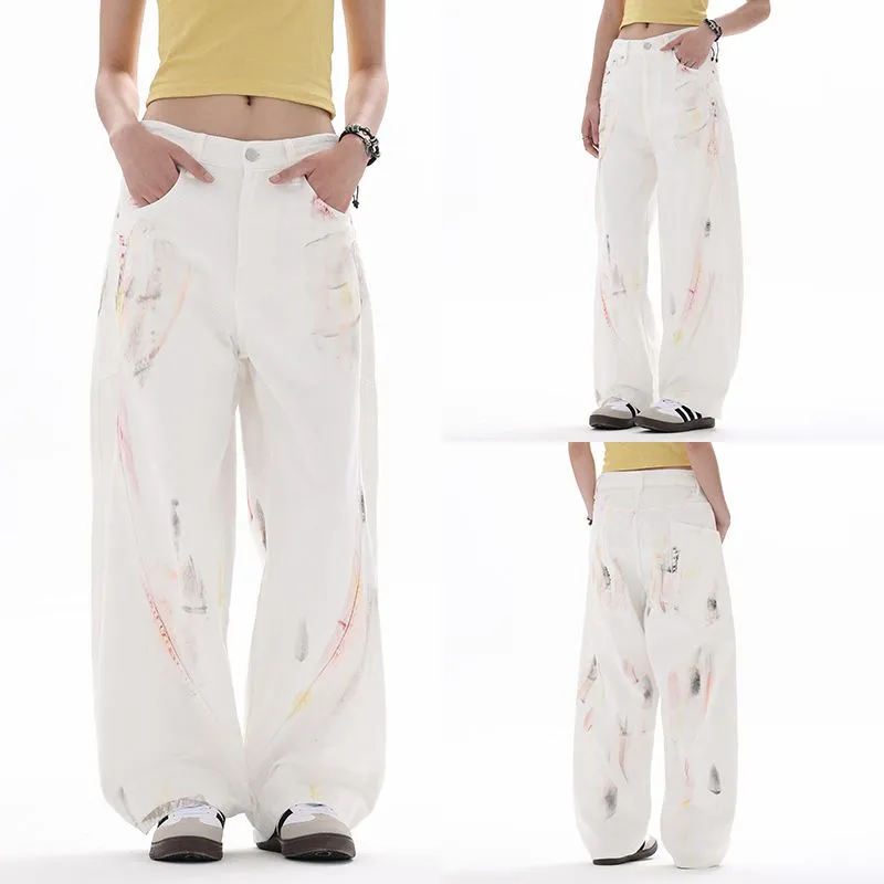 PANDA ADEVIL Jeans Unisex White-2