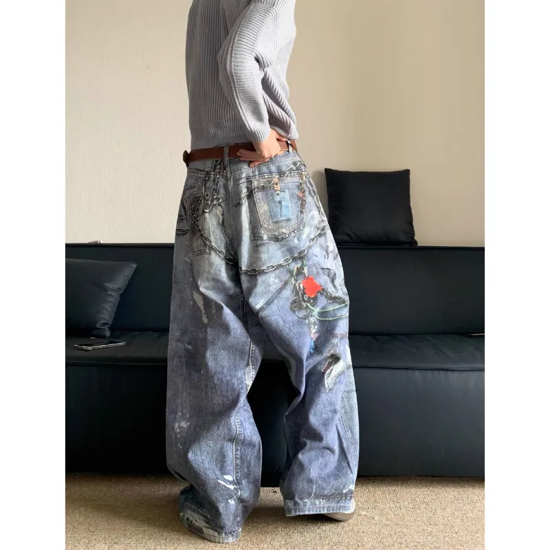 PANDA ADEVIL Jeans Unisex Blue-4