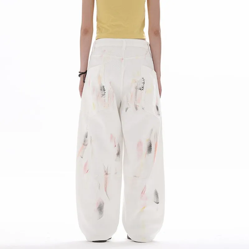 PANDA ADEVIL Jeans Unisex White-1