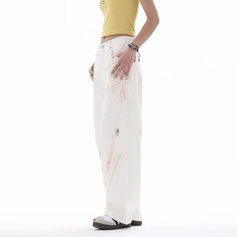 PANDA ADEVIL Jeans Unisex White-4