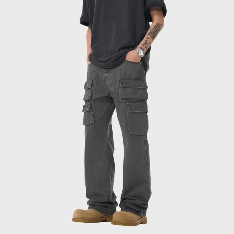 PANDA ADEVIL Jeans Unisex Gray-2