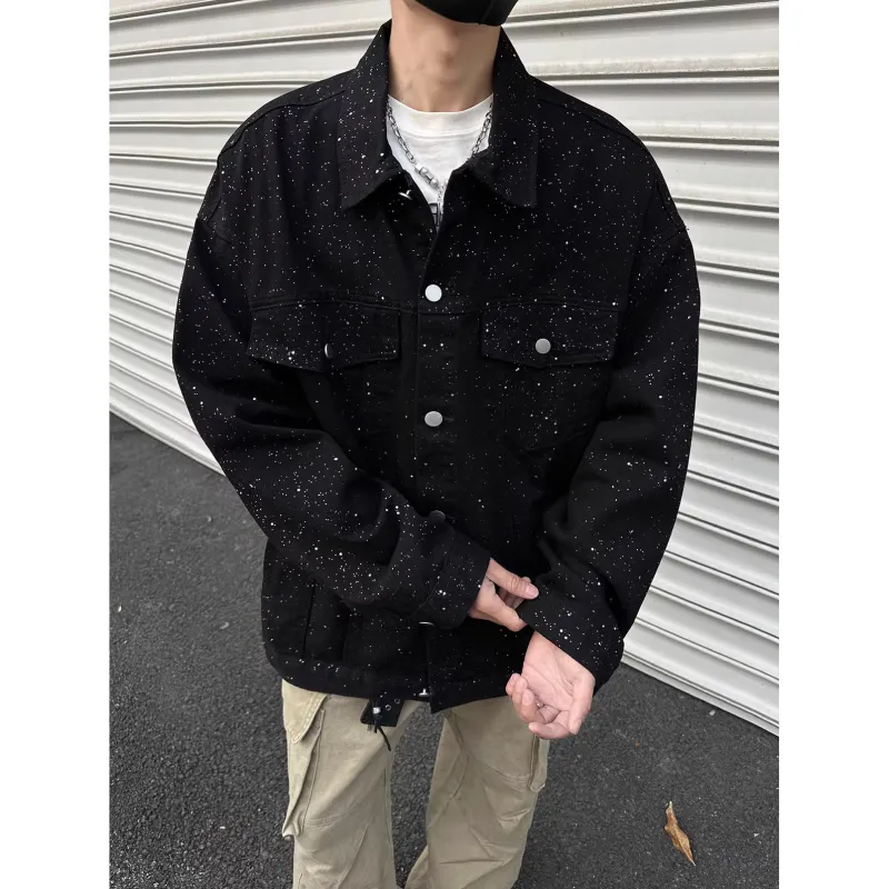 PANDA ADEVIL Denim Jacket Unisex Black-1