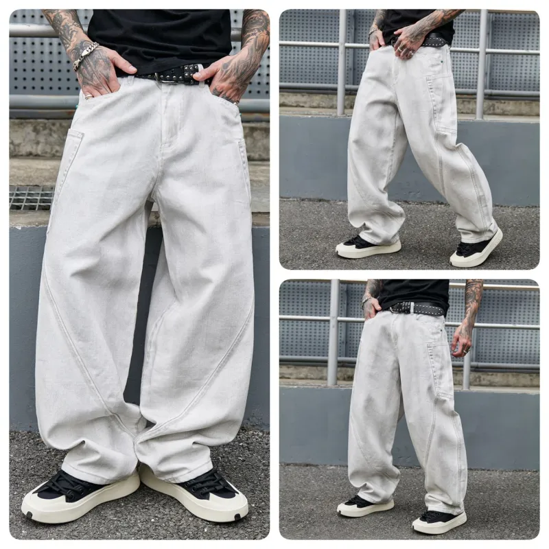 PANDA ADEVIL Jeans Unisex White-1