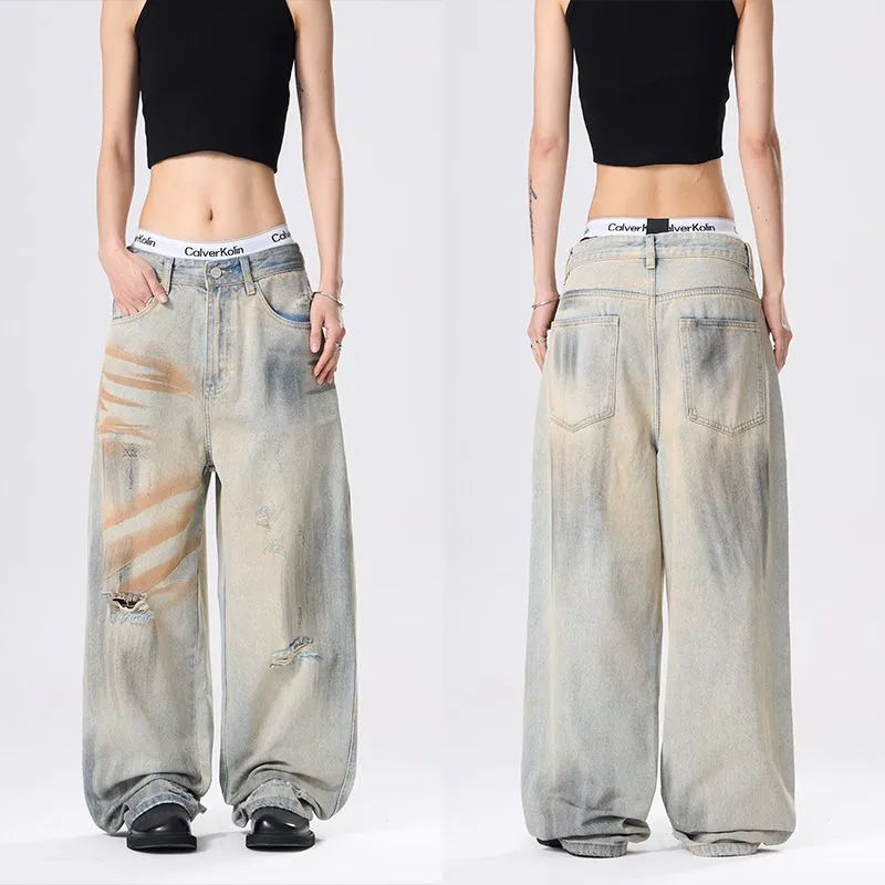 PANDA ADEVIL Jeans Unisex Washed Color-4