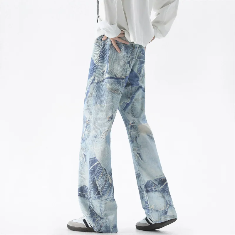 PANDA ADEVIL Jeans Unisex Light Blue-1