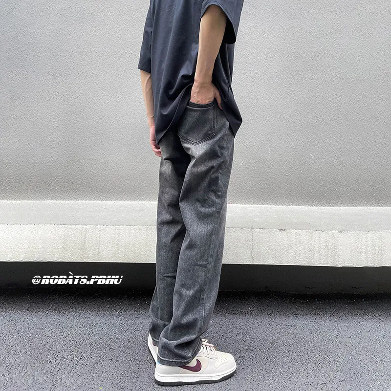 PANDA ADEVIL Jeans Unisex Black Gray-4