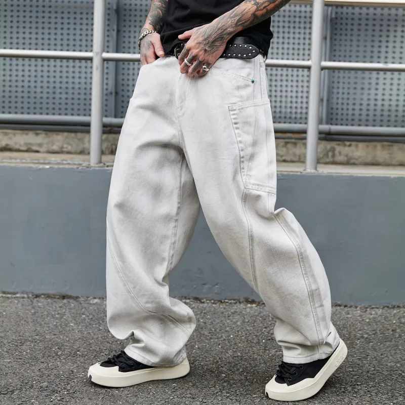 PANDA ADEVIL Jeans Unisex White-2
