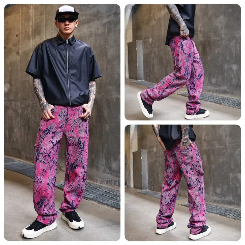 PANDA ADEVIL Jeans Unisex Barbie Pink-2