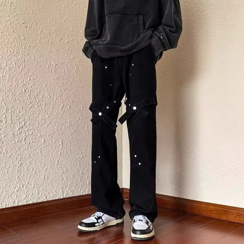 PANDA ADEVIL Jeans Unisex Black-1