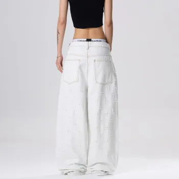 PANDA ADEVIL Jeans Unisex Blue White