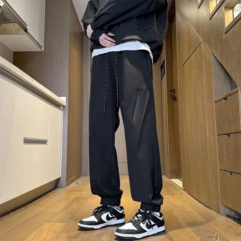 PANDA ADEVIL Casual Pants Unisex Black-3