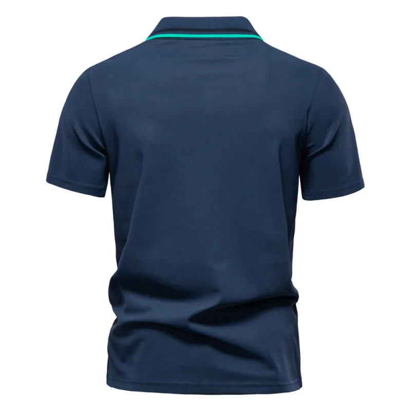 Bejirog Polo Shirt Men's Navy Blue-1