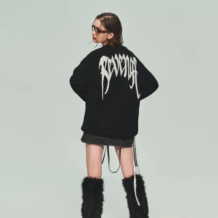 Revenge x GOST Sweater Unisex Black White-4