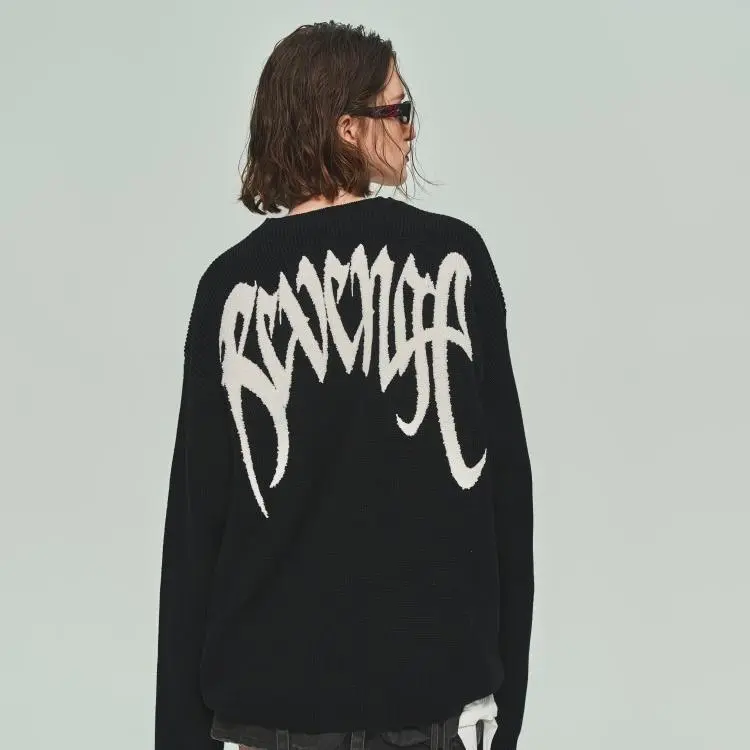 Revenge x GOST Sweater Unisex Black White-6