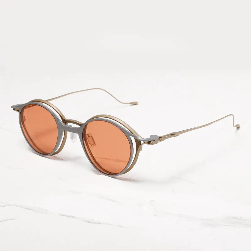 ROLLOTD Titanium Round Sunglasses Unisex-3