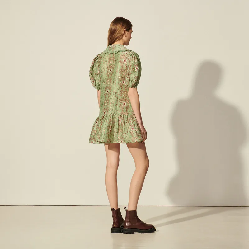 Sandro Short-Sleeved Dresses Women's Green-1