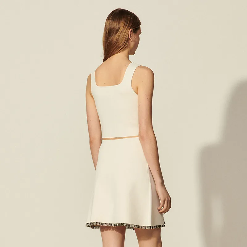 Sandro Casual Short Skirts Women's White-1
