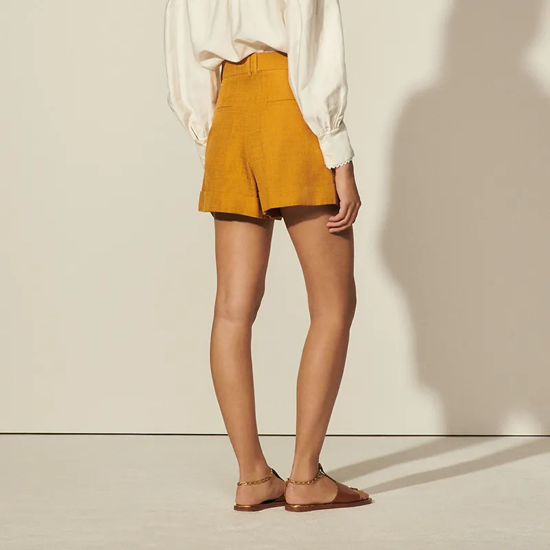 Sandro Casual Shorts Women's Ochre-3