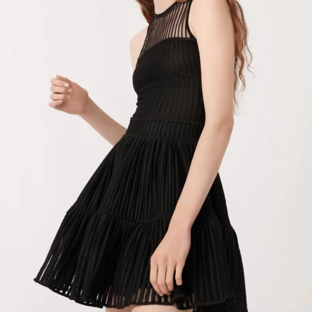 Maje Sleeveless Dress Women's Black-4