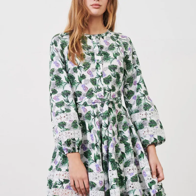 Maje Long-Sleeved Dresses Women's Light Green-2