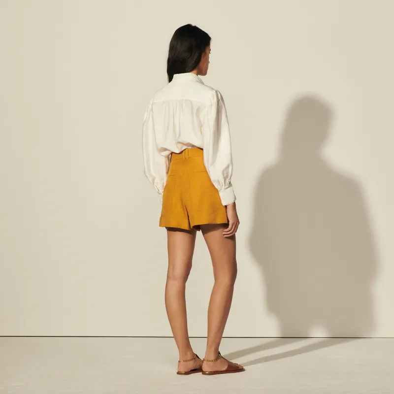 Sandro Casual Shorts Women's Ochre-1