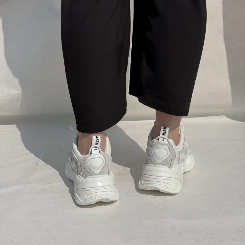 Sandro Mid Top Chunky Sneakers Women's White-7
