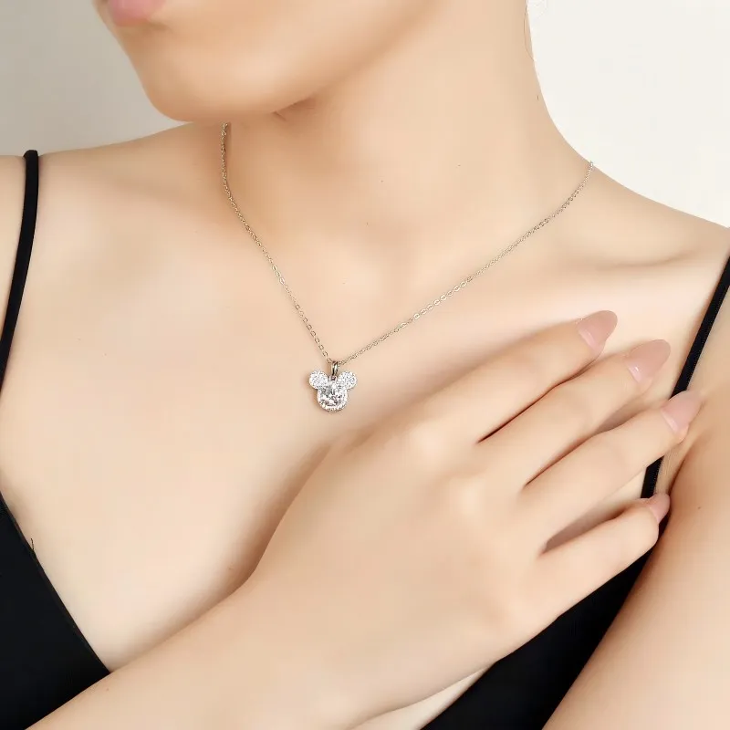 DFALLA S925 Sterling Silver Moissanite Necklaces Women's-3