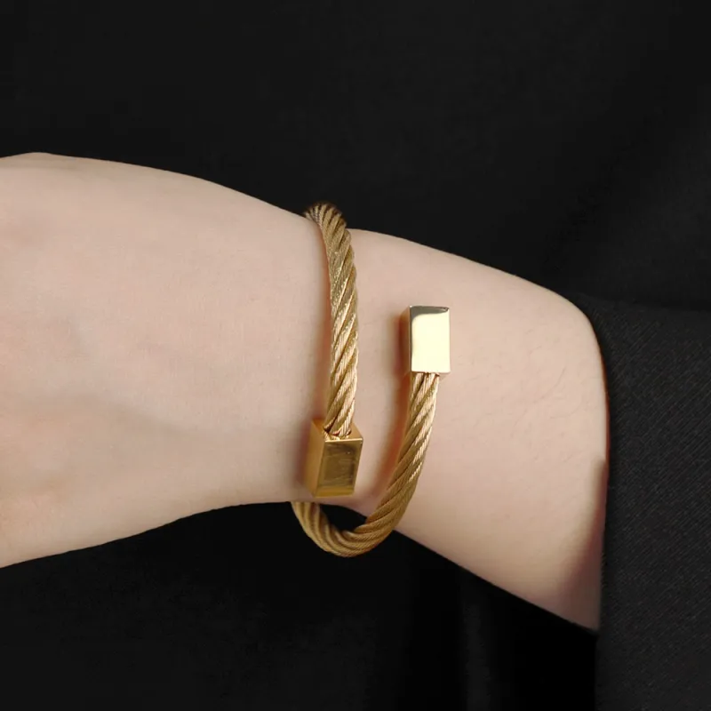 DFALLA Titanium Steel Bangles Unisex-2