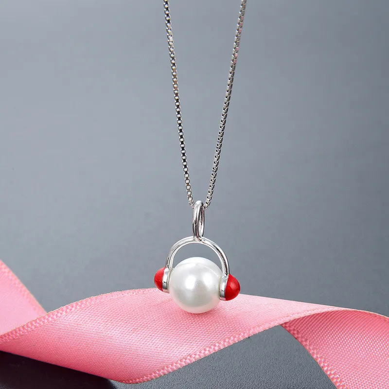 DFALLA S925 Silver/pearl Oyster Beads Necklaces Women's-2
