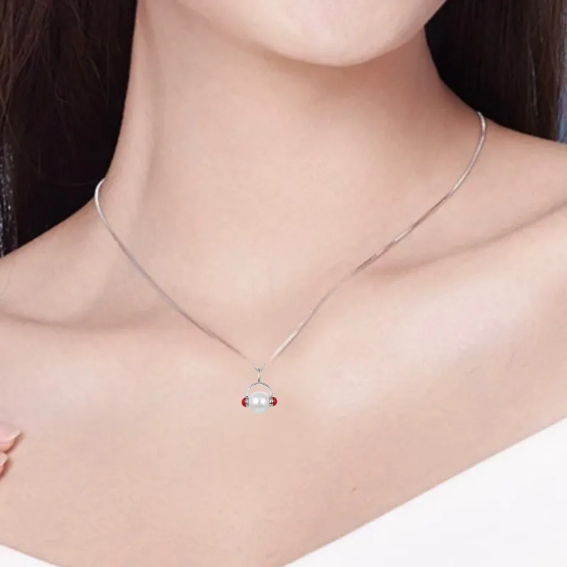 DFALLA S925 Silver/pearl Oyster Beads Necklaces Women's-1