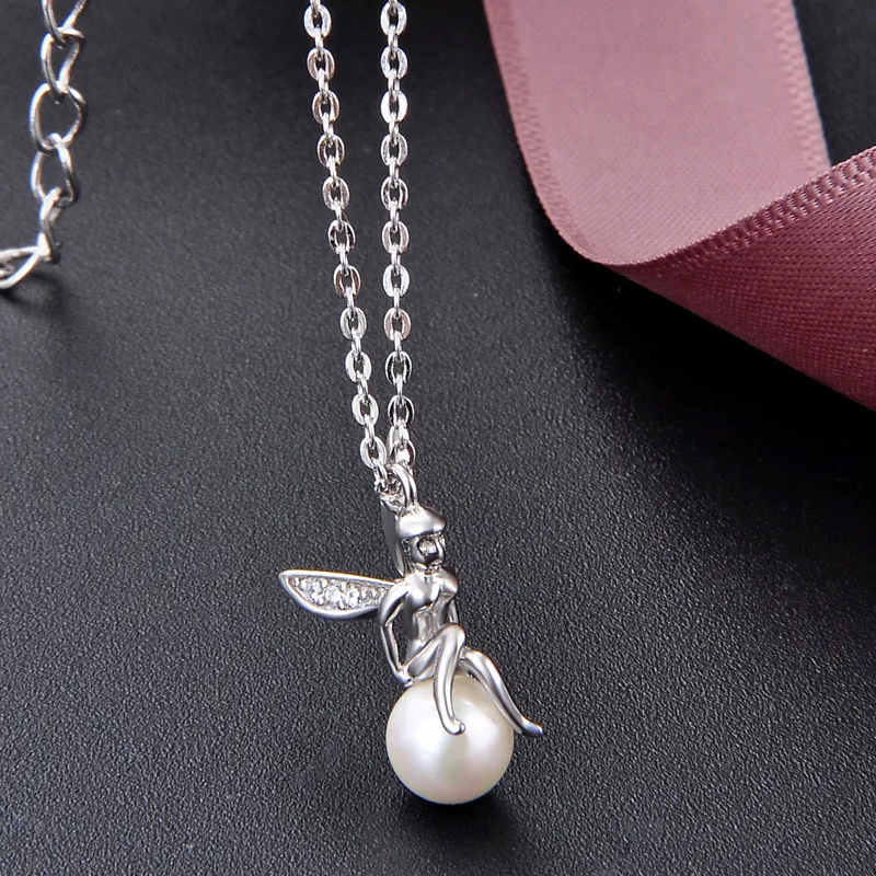 DFALLA S925 Silver/pearl Oyster Beads Necklaces Women's-2