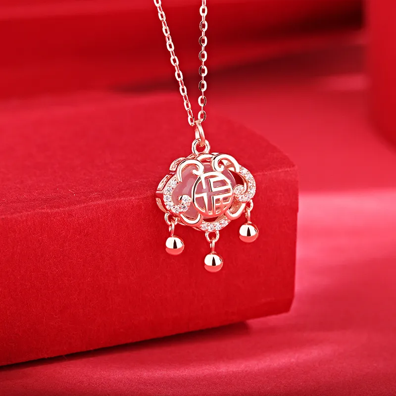 DFALLA S925 Silver/Chalcedony Necklaces Women's-2