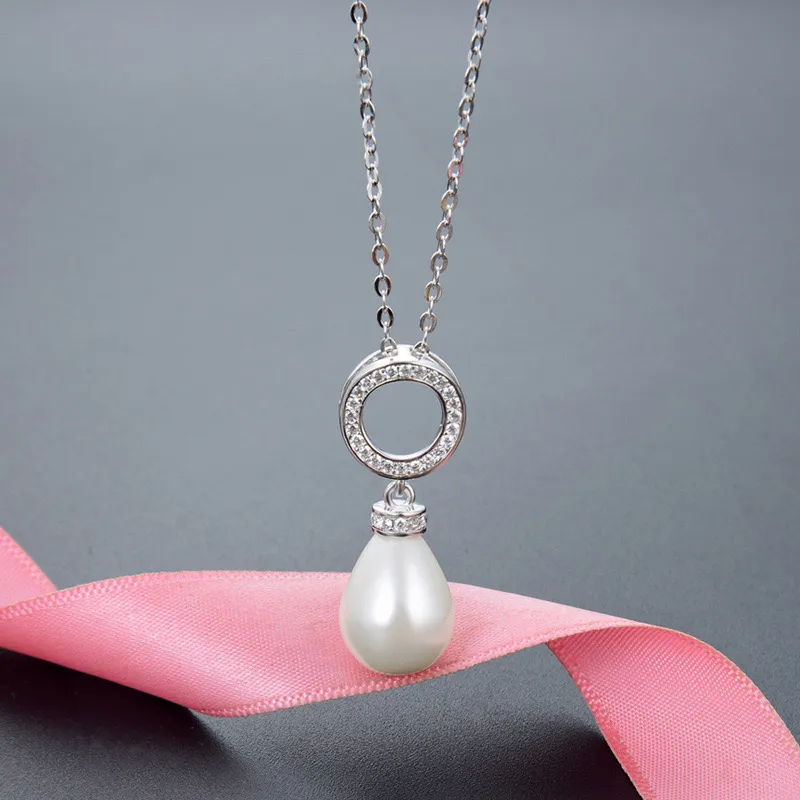 DFALLA S925 Silver/pearl Oyster Beads Necklaces Women's-3