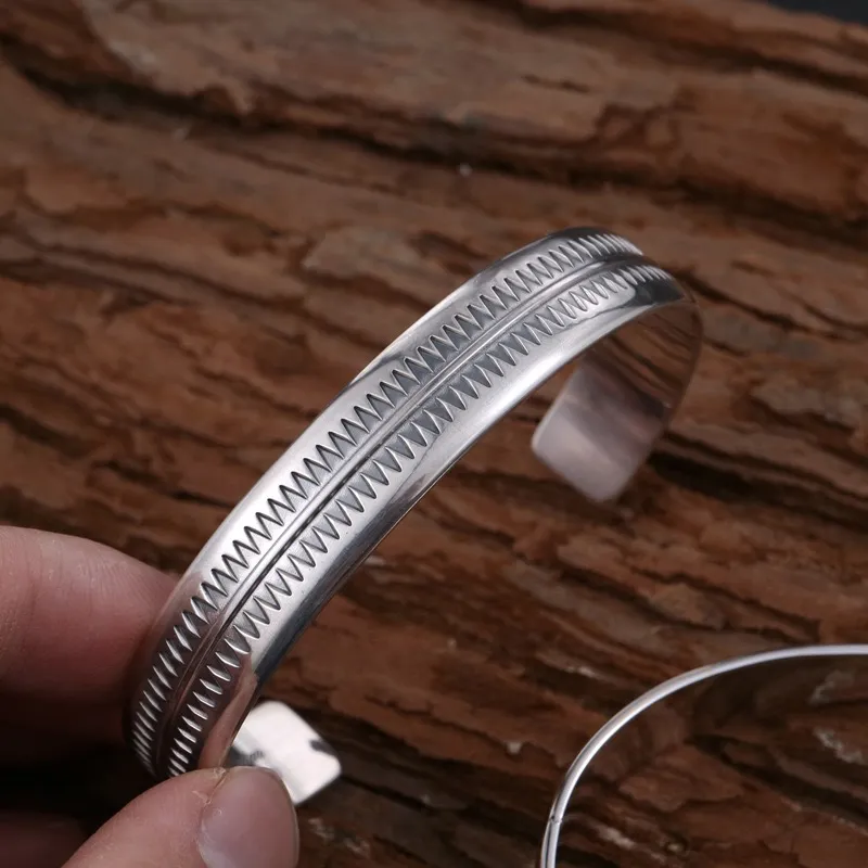 DFALLA Silver Plated Bangles Unisex-2
