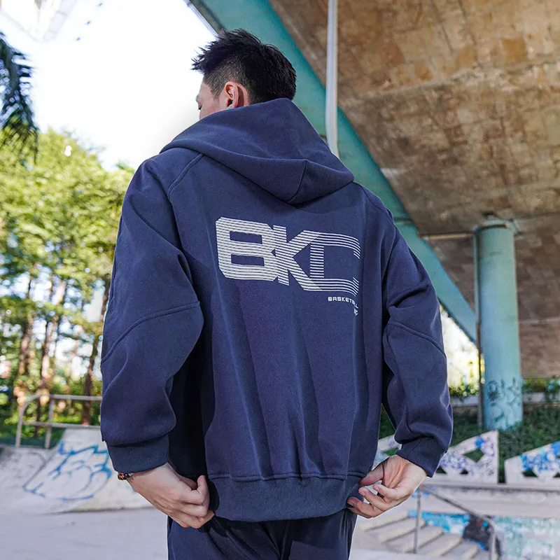 BKCXZICE Basketball Hooded Windproof Warm Training Sweatshirt Unisex-2