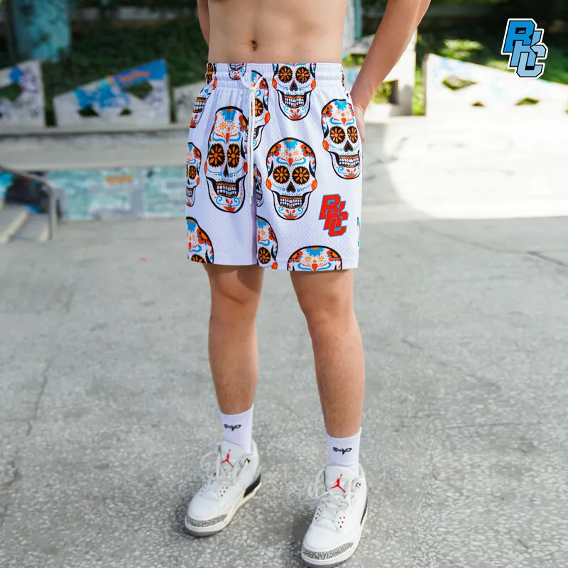 BKCXZICE Sports Shorts Unisex White-5