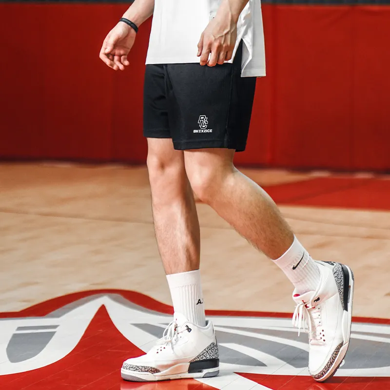 BKCXZICE Athleisure Breathable Quick Dry Basketball Shorts Loose Fit Drawstring Comfortable Fitness Pants Unisex-11