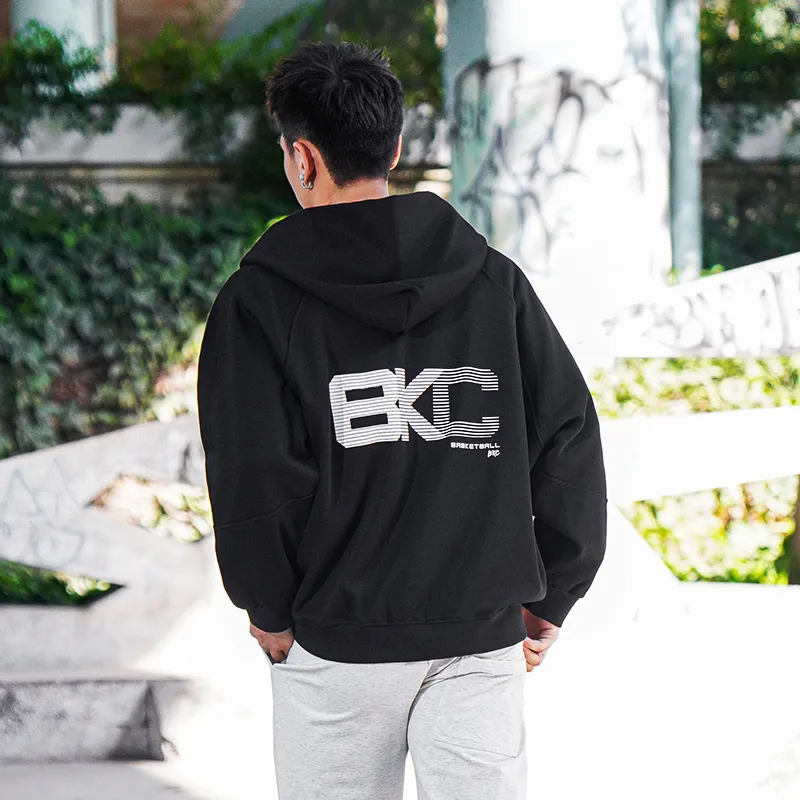 BKCXZICE Basketball Hooded Windproof Warm Training Sweatshirt Unisex-8