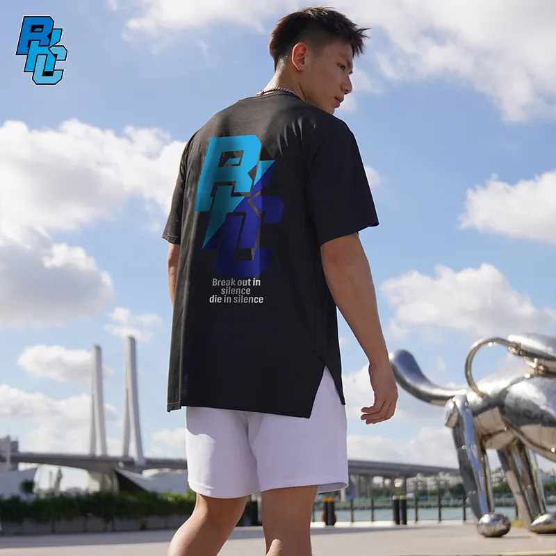 BKCXZICE Sports T Shirt Gradient Color Scheme Running Fitness Crew Neck Basketball Jerseys Unisex-82
