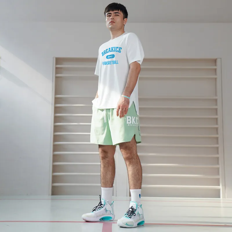 BKCXZICE T-Shirt Running Fitness Top Men's White-5